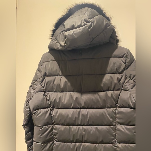 DKNY Womens Hooded Puffer Jacket Black Size Medium - Picture 7 of 11